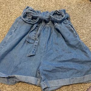Denim shorts